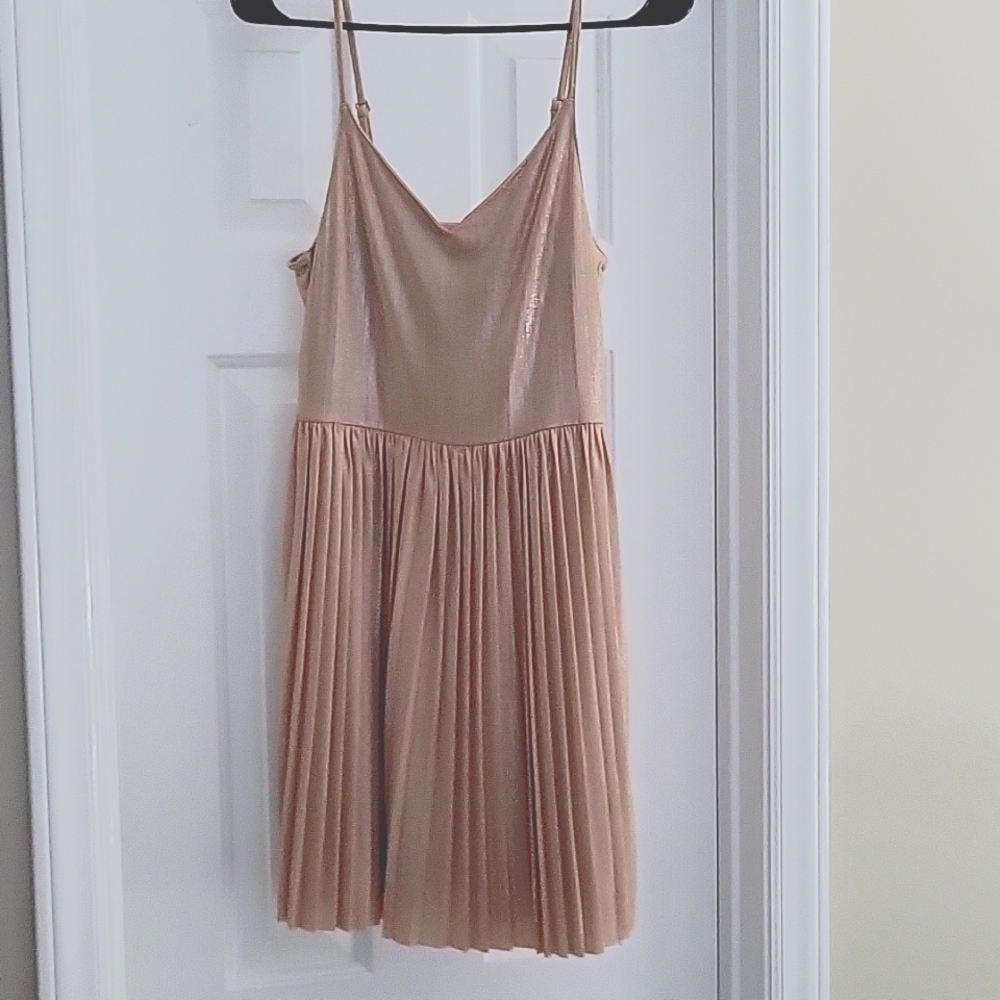 Shimmer Gold Hollister Dress